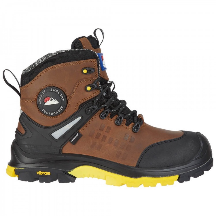 Himalayan Vibram  5802 Vibram Brown Zipper Boot